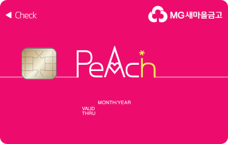 PEACH 체크카드 카드 이미지