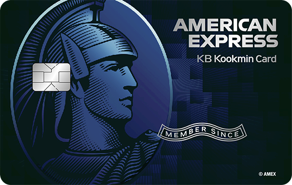 American Express Blue KB Kookmin Card 카드 이미지