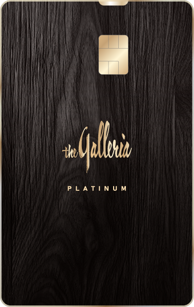 갤러리아 Platinum 우리카드 카드 이미지