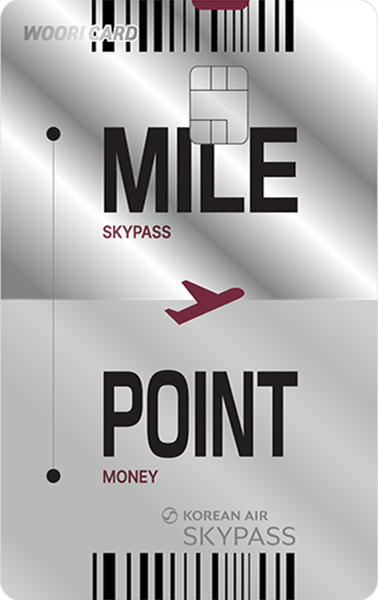 우리카드 MILE&POINT 카드 이미지
