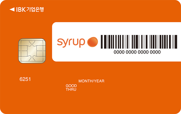 IBK-Syrup카드[신용] 카드 이미지
